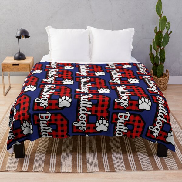 Item preview, Cheer Bulldogs School Sports Fan Team Spirit Buffalo Plaid designed and sold by caloudiaminart.