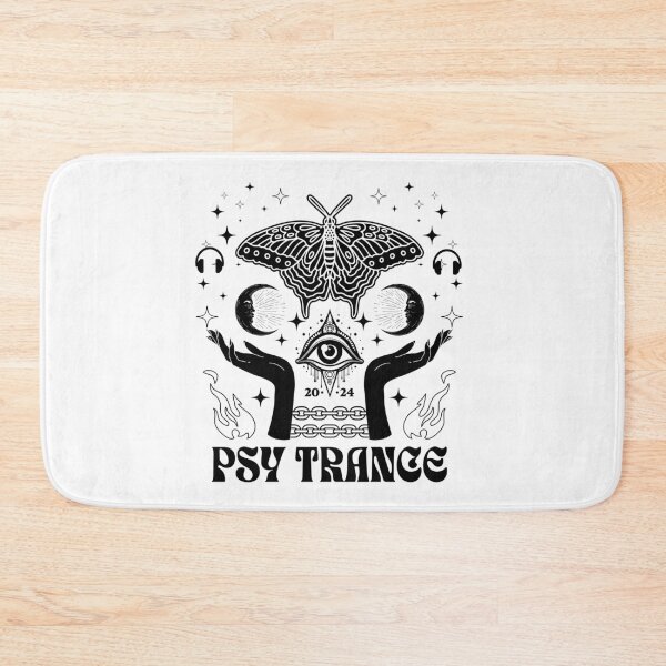 Item preview, PSY TRANCE  - Hands Eye Butterfly (Black)  designed and sold by Discothreadz.