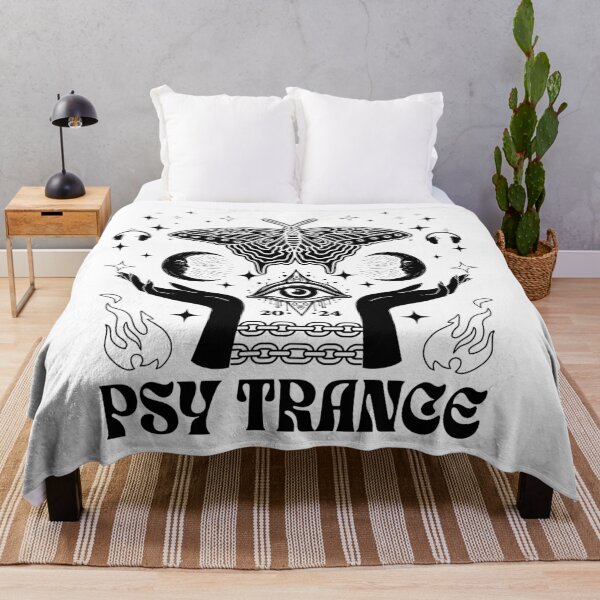 Item preview, PSY TRANCE  - Hands Eye Butterfly (Black)  designed and sold by Discothreadz.