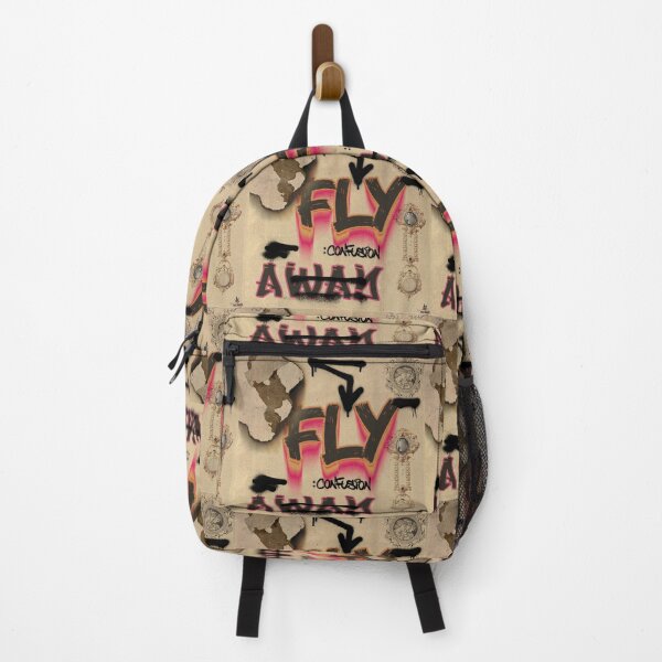 Item preview, Street Art in Old Burned Canvas, Fly Away Graffiti text designed and sold by Kai Multiverse.