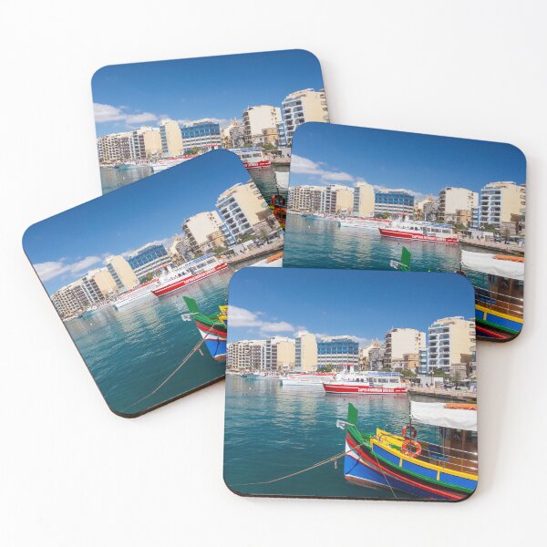 Item preview, Colourful Sliema Waterfront designed and sold by Kasia Design.