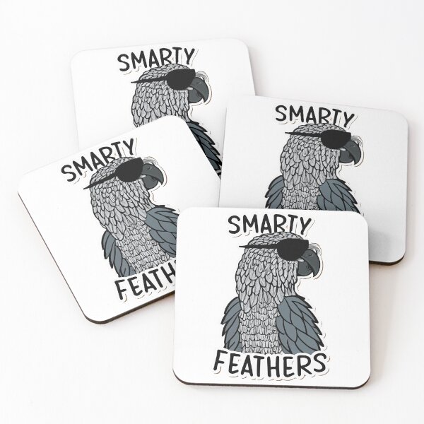 Item preview, Smarty Feathers - Witty Parrot with Glasses designed and sold by NiftyWrx.