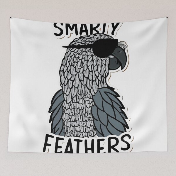 Item preview, Smarty Feathers - Witty Parrot with Glasses designed and sold by NiftyWrx.