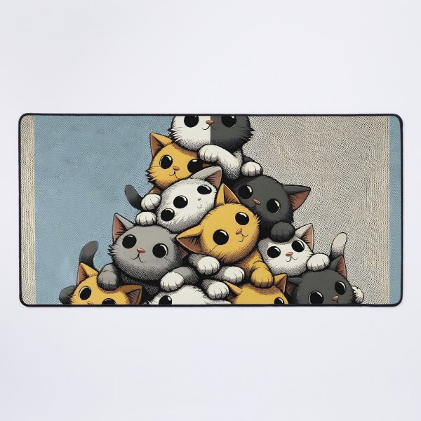 Item preview, Pile of Joy: Playful Kitten Cluster designed and sold by inkArtistryfine.