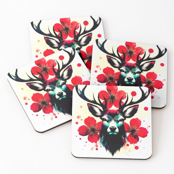 Item preview, FLOWERFULL DEER. designed and sold by Taans-Creation.