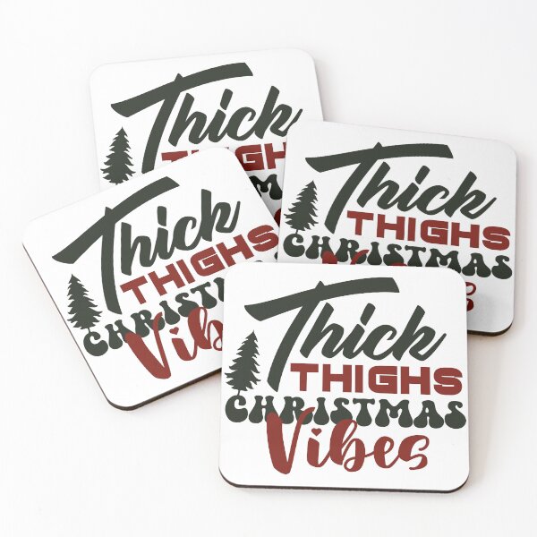 Item preview, Thick Thighs Christmas Vibes designed and sold by shopbakas.