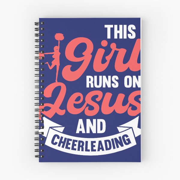 Item preview, Cheer Girl This Girl Runs on Jesus and Cheerleading designed and sold by caloudiaminart.