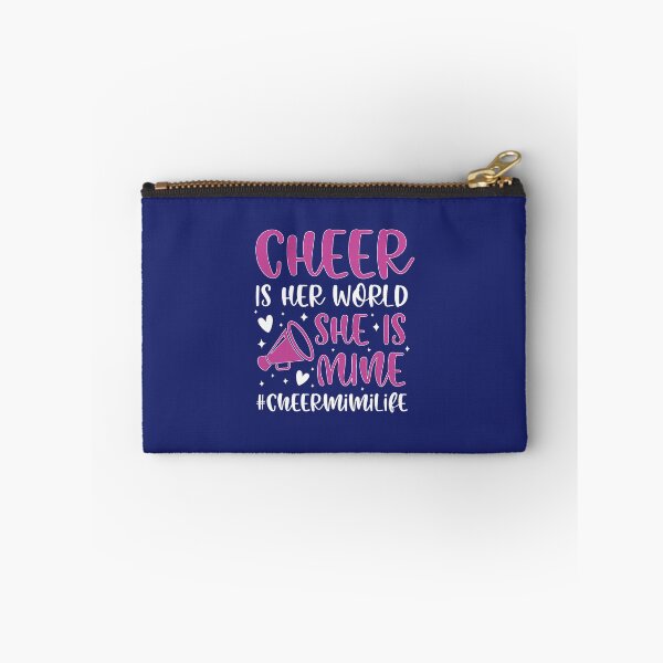 Item preview, Cheer Is Her World Cheer Mimi Of A Cheerleader Mimi Grandma designed and sold by caloudiaminart.