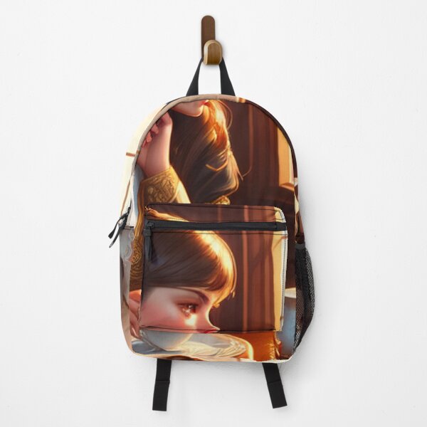 Item preview, The European girl enjoying her exquisite coffee designed and sold by Nathan Z..