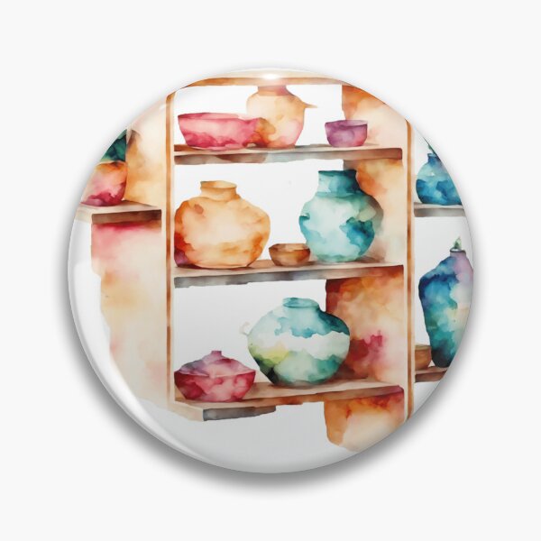 Item preview, Dynamic Watercolor Pottery Array designed and sold by Silver Medal.