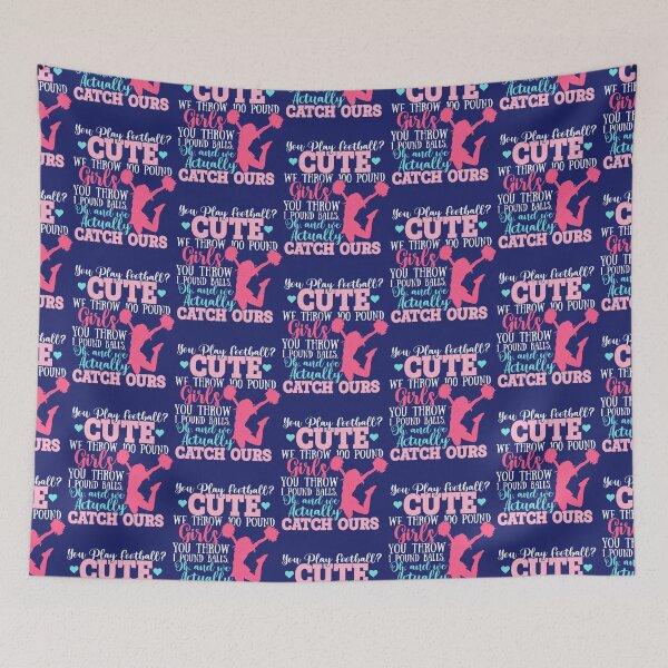 Item preview, Cheerleaders You Play Football Cute Cheerleading designed and sold by caloudiaminart.