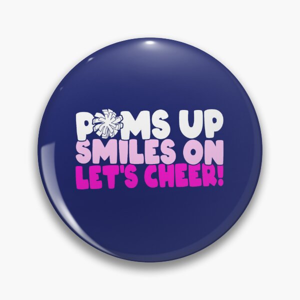 Item preview, Cheerleading Cheerleader Girl Poms Up Smiles On Lets Cheer designed and sold by caloudiaminart.