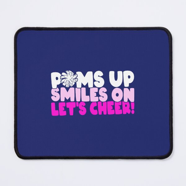 Item preview, Cheerleading Cheerleader Girl Poms Up Smiles On Lets Cheer designed and sold by caloudiaminart.