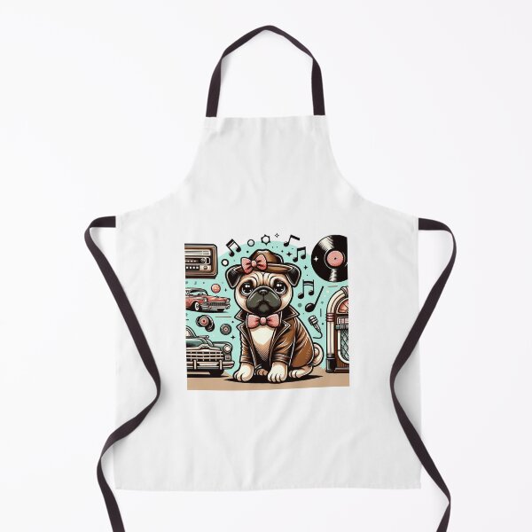 Item preview, Vintage Pug - Retro Style Pug designed and sold by creativechaster.