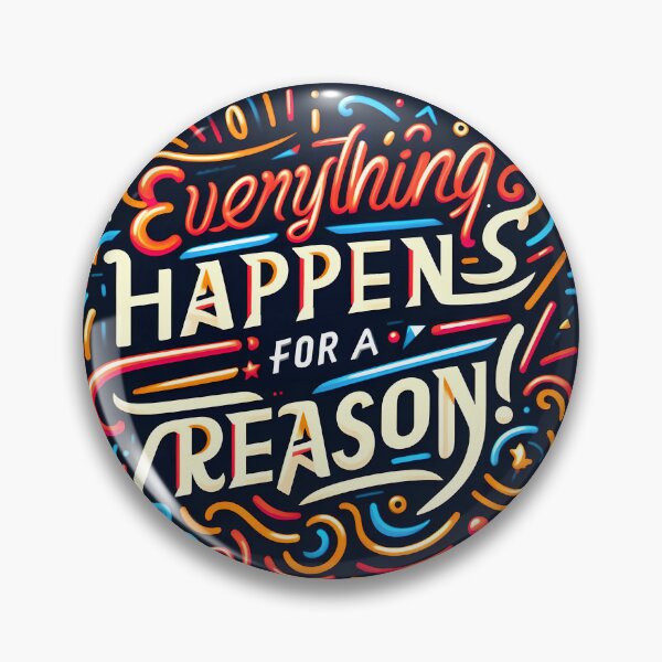 Item preview, Everything happens for a reason, typography designed and sold by maxmaj.