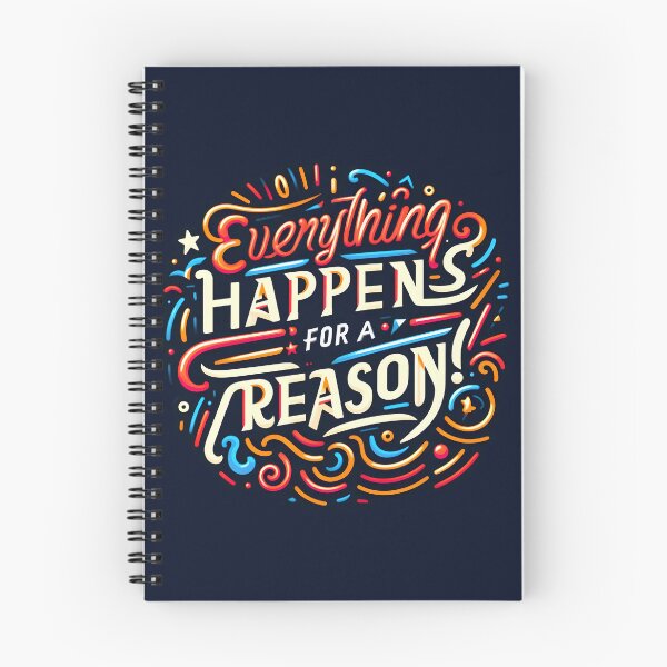 Item preview, Everything happens for a reason, typography designed and sold by maxmaj.