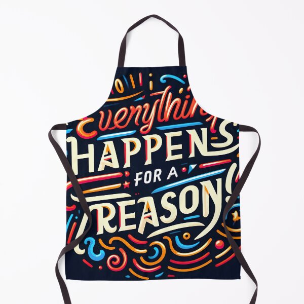 Item preview, Everything happens for a reason, typography designed and sold by maxmaj.