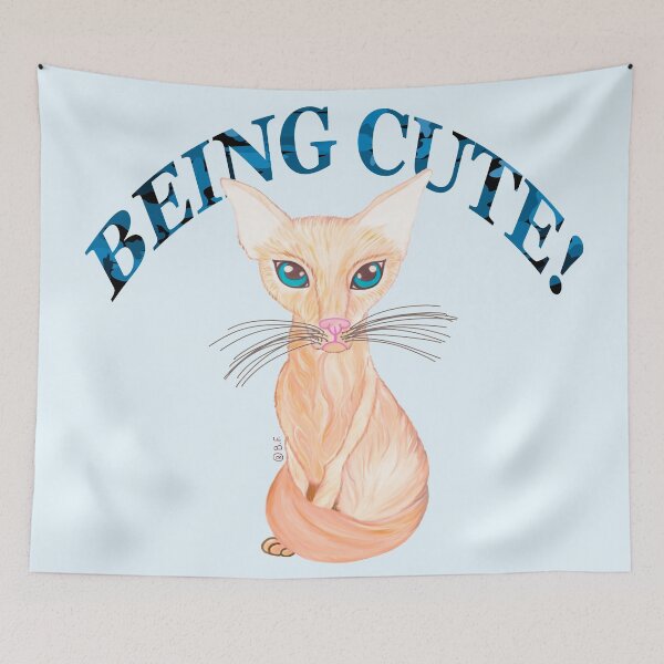 Item preview, JAVANESE CAT BEING CUTE designed and sold by BeritValk.