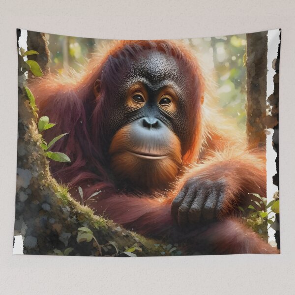 Item preview, Orangutan animal deisgn designed and sold by RubisLeaf.