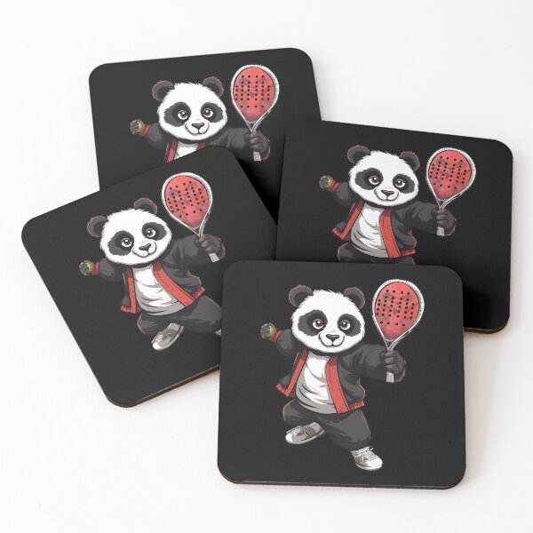 Item preview, Paddle Tennis Player Cute Panda designed and sold by Kacpi-Design.
