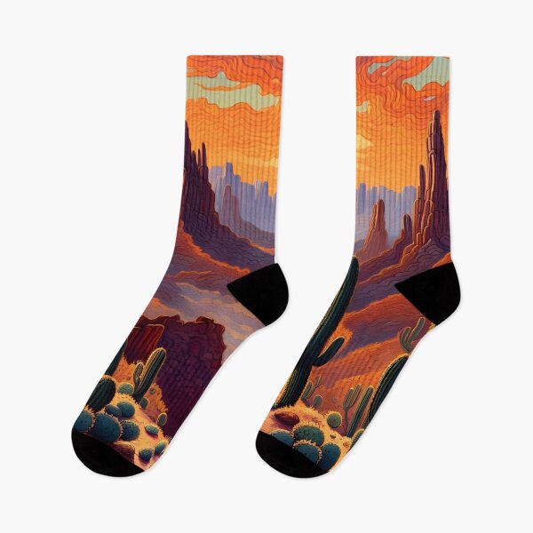 Item preview, Sunset over the Desert Canyon designed and sold by Bright-Moonrise.