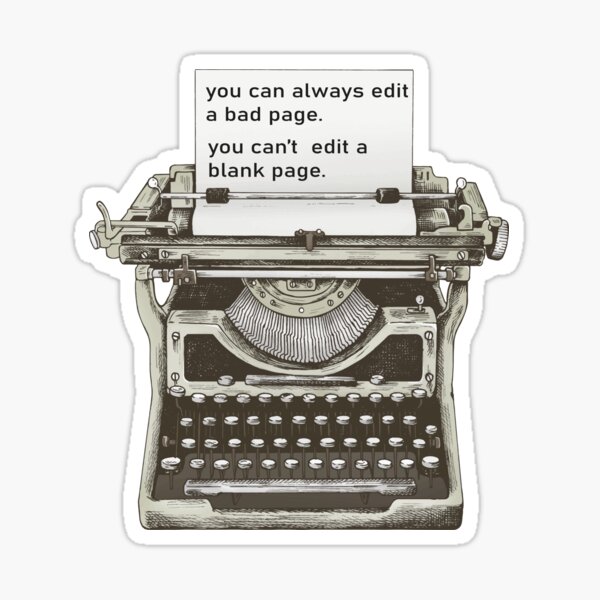 Item preview, Purple Typewriter - Motivational Writing Quotes designed and sold by Laajab29.