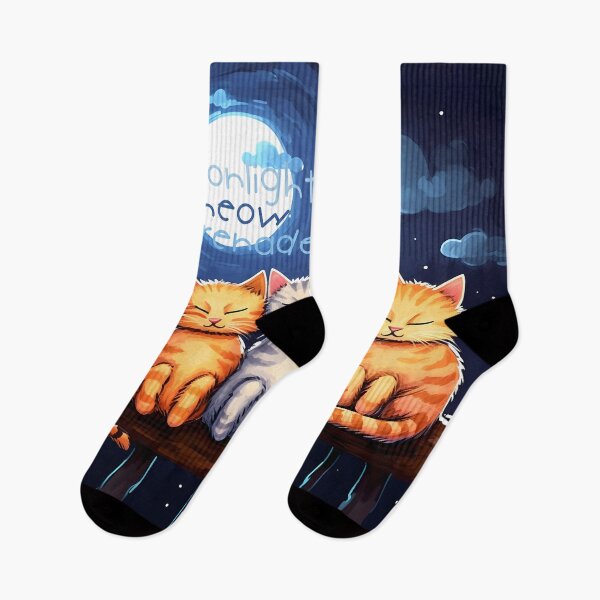 Item preview, Moonlit Feline Serenade designed and sold by inkArtistryfine.