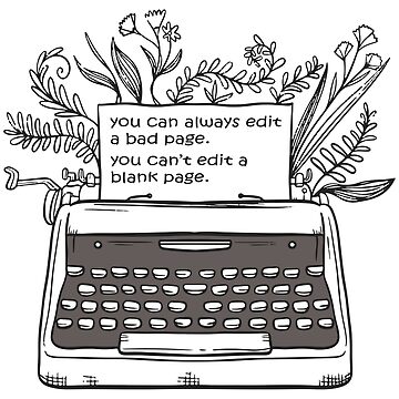 Artwork thumbnail, Purple Typewriter - Motivational Writing Quotes by Laajab29