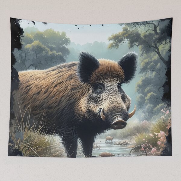 Item preview, Wild boar animal style designed and sold by RubisLeaf.