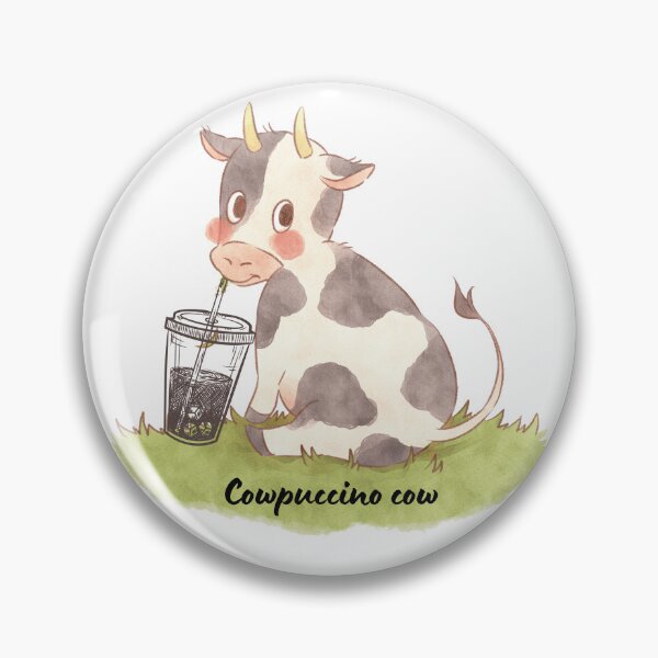 Item preview, Kawaii cow enjoy her tasty coffee designed and sold by Cosmicworld07.