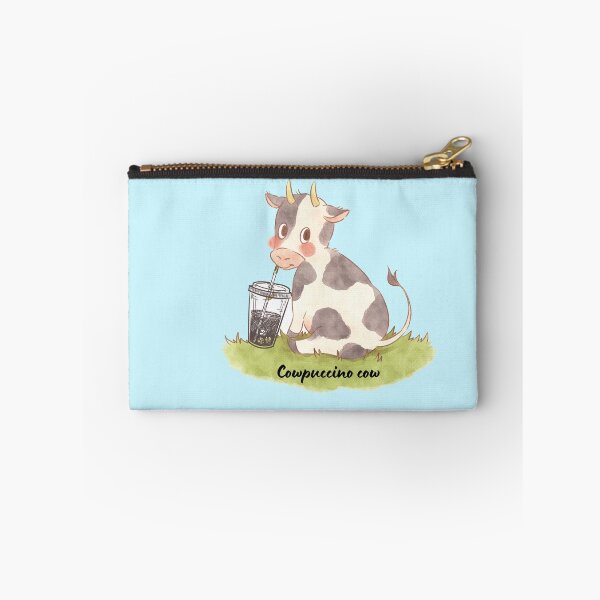 Item preview, Kawaii cow enjoy her tasty coffee  designed and sold by Cosmicworld07.