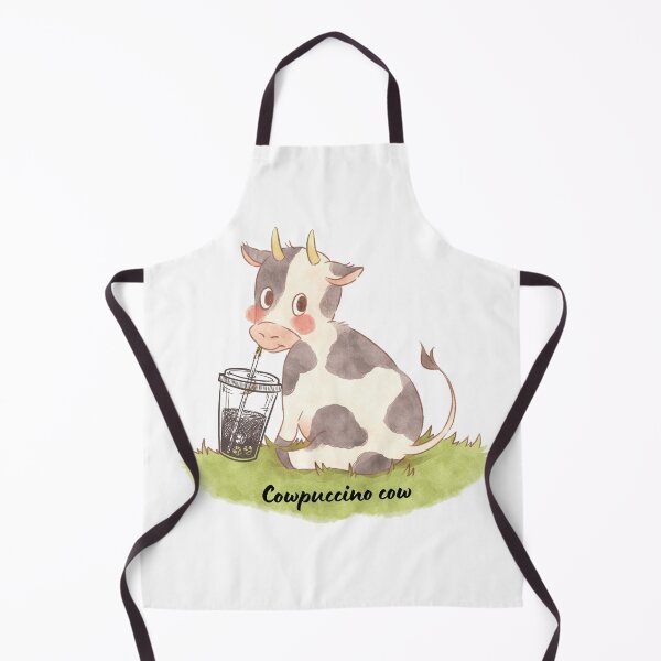Item preview, Kawaii cow enjoy her tasty coffee  designed and sold by Cosmicworld07.
