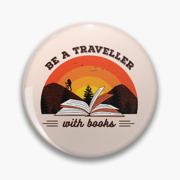 Item preview, BE A TRAVELLER WITH BOOKS- BOOKLOVERS designed and sold by The Bookworm Store.
