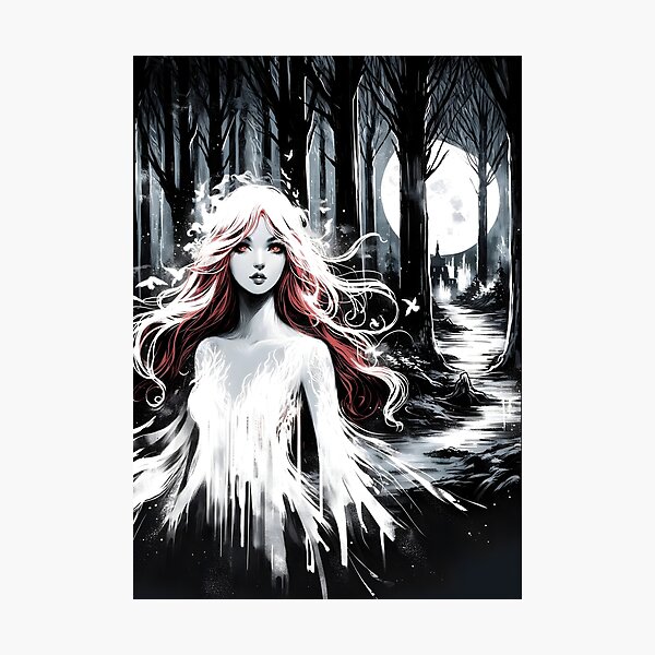Item preview, Lilith, White Ink on Black designed and sold by Truck Stop One.