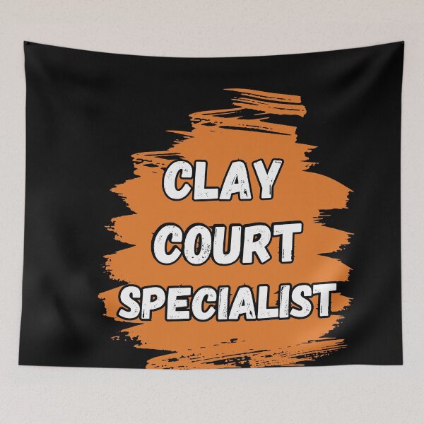 Item preview, Tennis Player Clay Court Specialist For Clay Court Lover designed and sold by KrisRubinArt.
