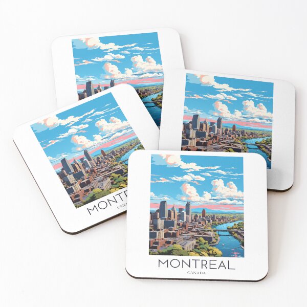 Item preview, A Pop Art Travel Print of Montreal - Canada designed and sold by StudioRedKoala.