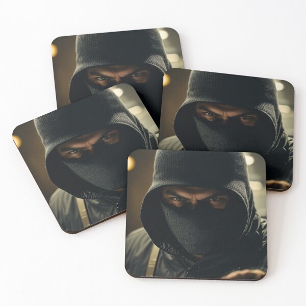 Item preview, Angry robber with hoodie and mask, designed and sold by stevanovicigor.