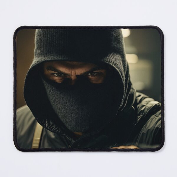 Item preview, Angry robber with hoodie and mask, designed and sold by stevanovicigor.