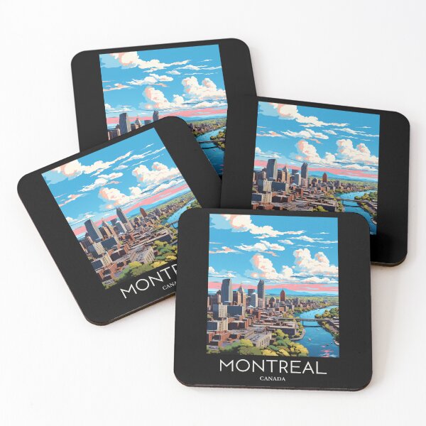 Item preview, A Pop Art Travel Print of Montreal - Canada designed and sold by StudioRedKoala.