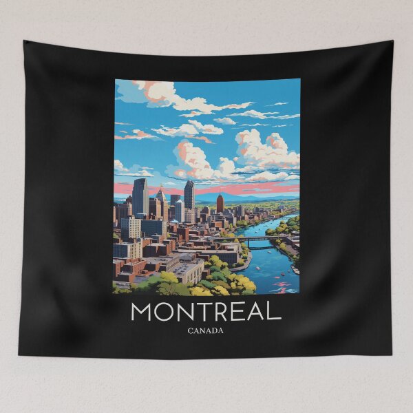 Item preview, A Pop Art Travel Print of Montreal - Canada designed and sold by StudioRedKoala.