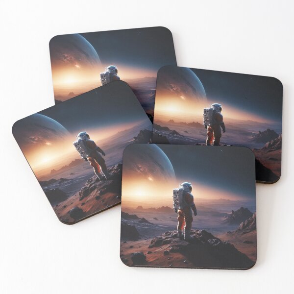 Item preview, Astronaut in space suit on distant planet designed and sold by stevanovicigor.
