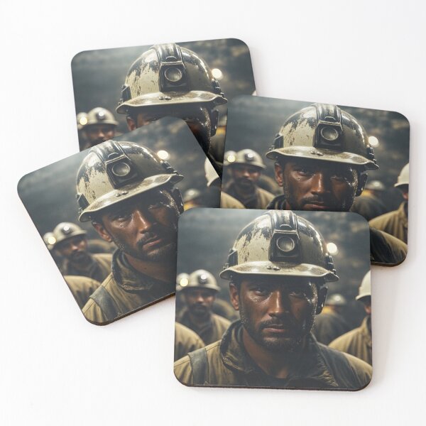 Item preview, Tired exhausted copper miners in mine designed and sold by stevanovicigor.