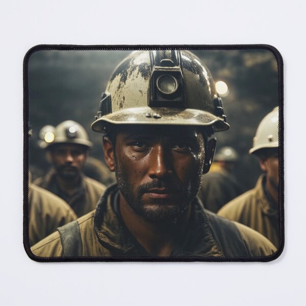 Item preview, Tired exhausted copper miners in mine designed and sold by stevanovicigor.