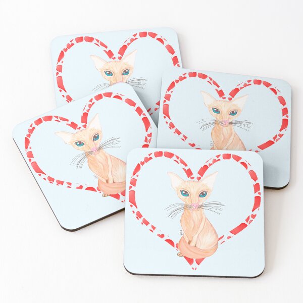 Item preview, JAVANESE CAT HEART designed and sold by BeritValk.