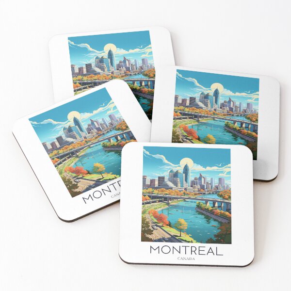 Item preview, A Pop Art Travel Print of Montreal - Canada designed and sold by StudioRedKoala.