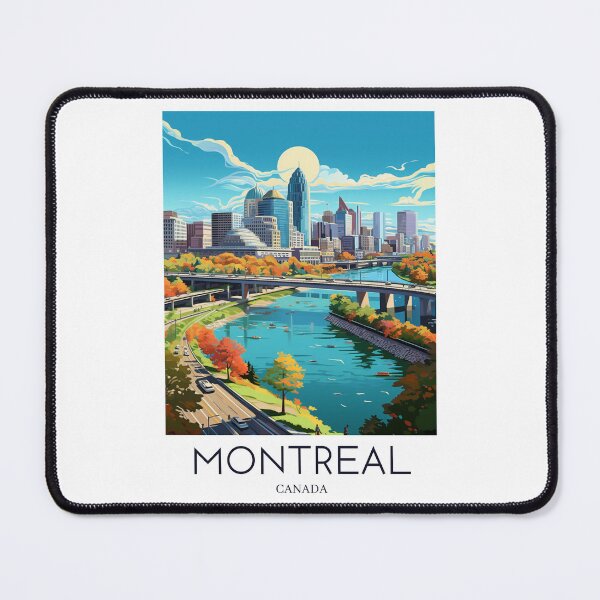 Item preview, A Pop Art Travel Print of Montreal - Canada designed and sold by StudioRedKoala.