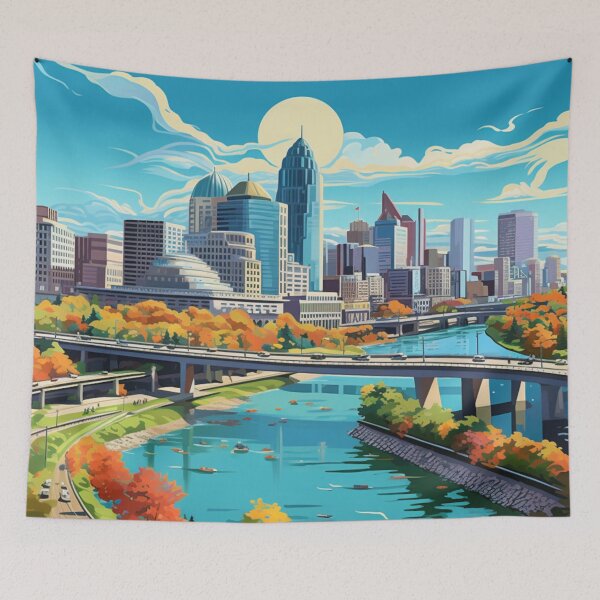 Item preview, A Pop Art Travel Print of Montreal - Canada designed and sold by StudioRedKoala.