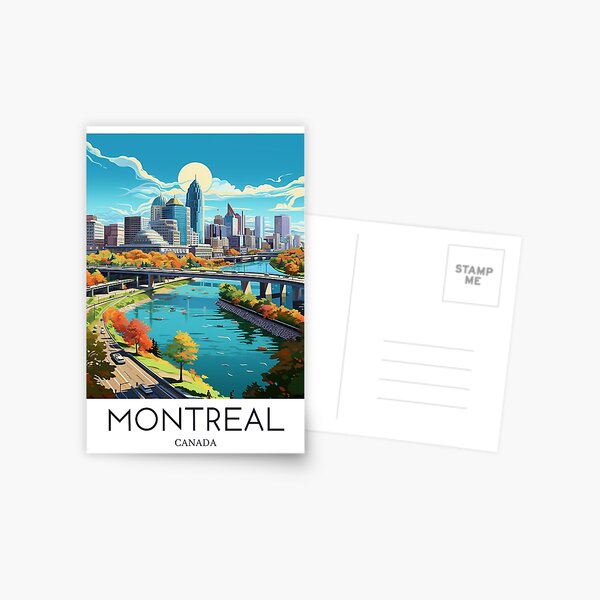 Item preview, A Pop Art Travel Print of Montreal - Canada designed and sold by StudioRedKoala.