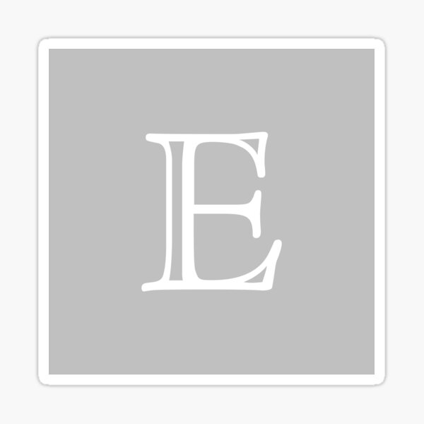 Artikel-Vorschau von Silbernes graues grundlegendes und elegantes Monogramm E, designt und verkauft von rewstudio.