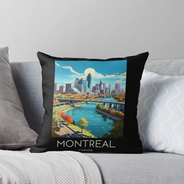 Artikelvorschau, A Pop Art Travel Print of Montreal - Canada entworfen und verkauft von StudioRedKoala.